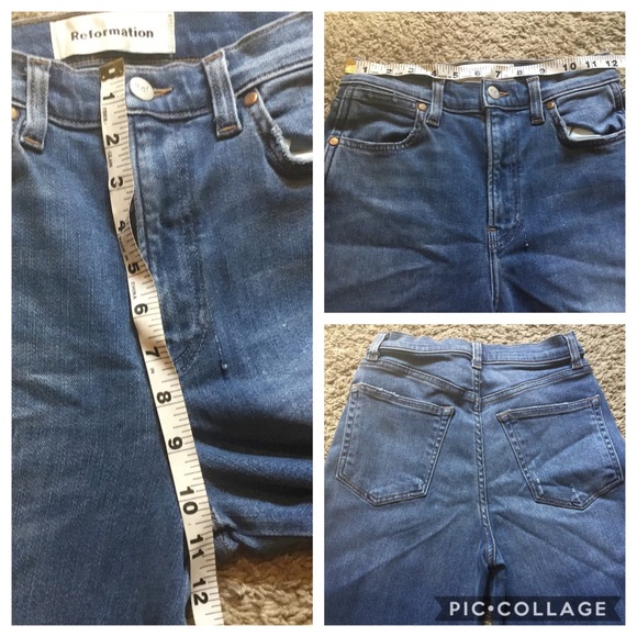 Reformation Lisa Wide Leg Jean- Basin-SZ 25 - Picture 4 of 6